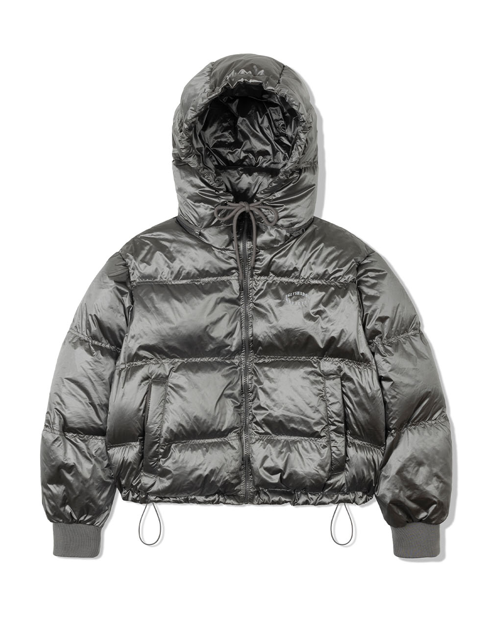 HOODED DOWN REVERSIBLE JACKET(SILVER)